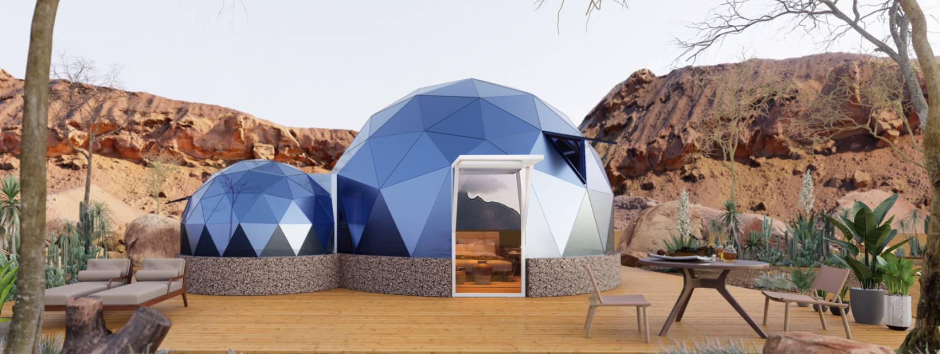 泽库县球形智能光伏玻璃星空房